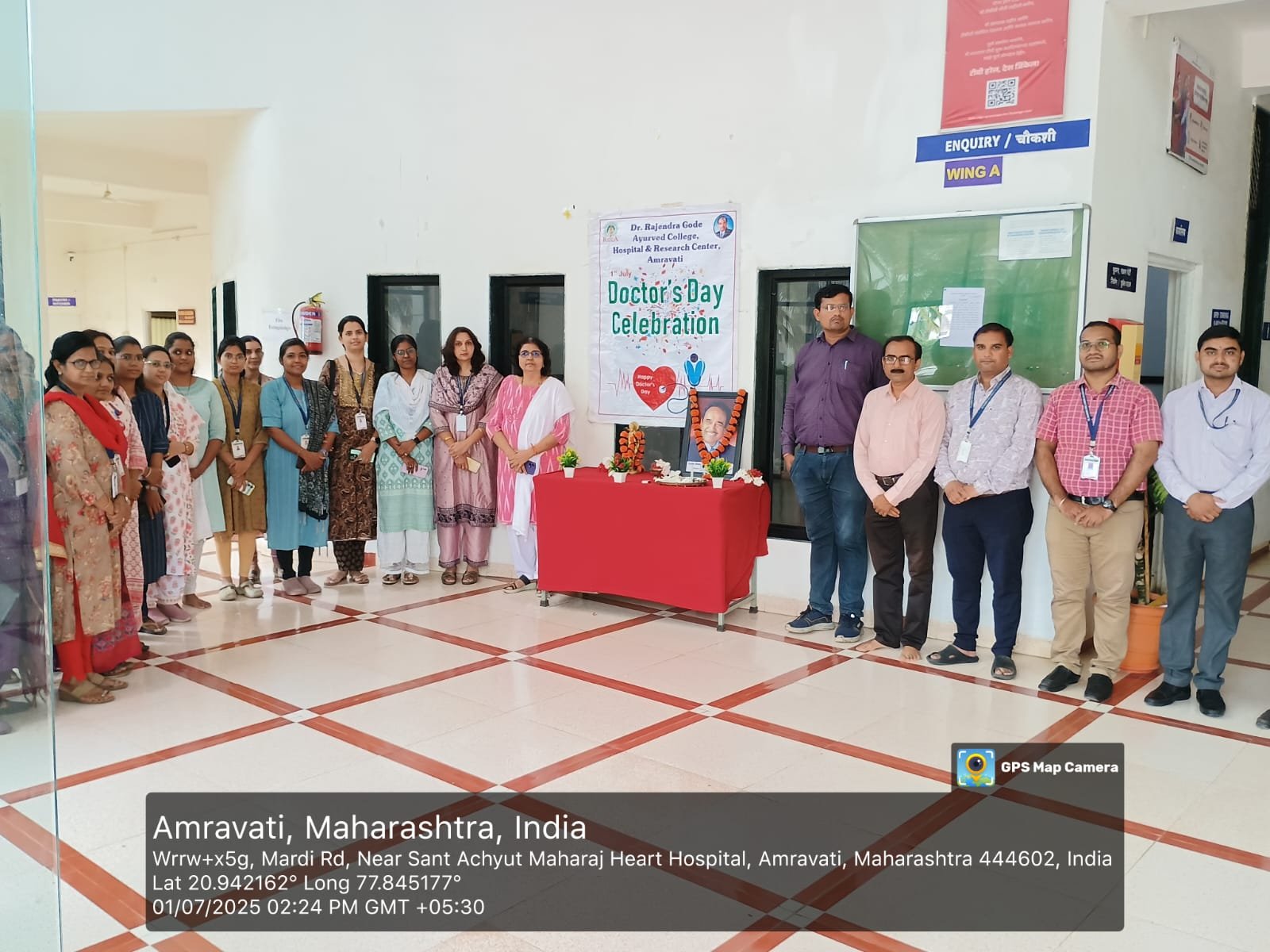 Doctors Day Celebrated at Dr. Rajendra Gode Ayurved College